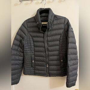 Abercrombie & Fitch Down Puffer Jacket- Gray, Medium